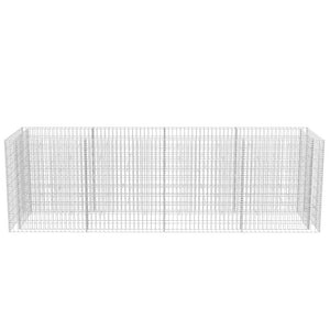 Planteringsgabion upphöjd stål 360x90x100 cm