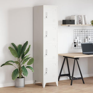 Klädskåp för omklädningsrum med 4 fack stål 38x45x180 cm