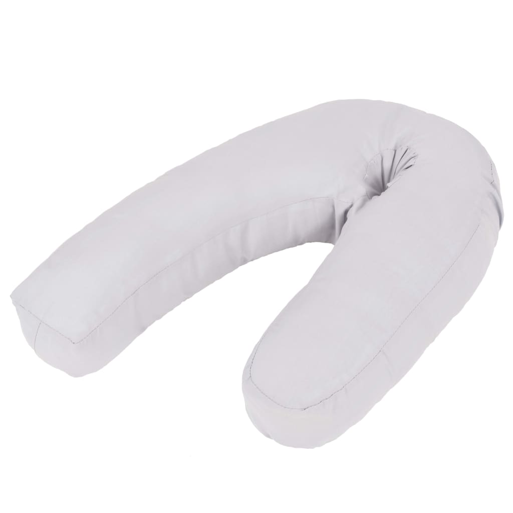J-formad gravidkudde 54x(36-43) cm grå