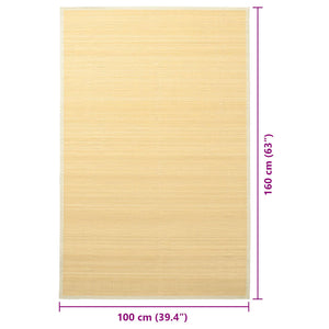 Bambumatta 100x160 cm naturlig