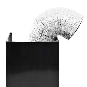 Väggmonterad köksfläkt rostfritt stål 756 m³/h 60 cm svart