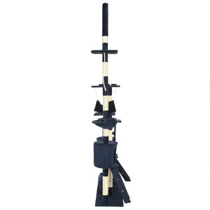 Katträd med klöspelare i sisal 230-250 cm blå
