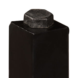 Barmöbler 5 delar massivt återvunnet trä och äkta läder