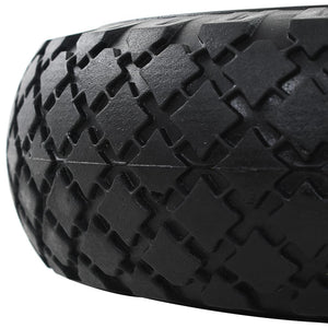 Hjul för säckkärra 2 st massiv PU 3.00-4 (260x85)