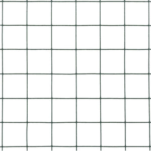 Hönsnät stål med PVC-beläggning 25x0,5 m grön