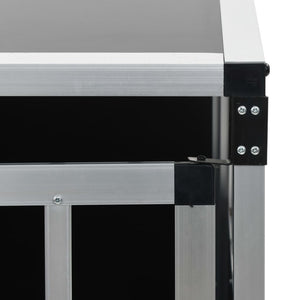 Hundbur med enkel dörr 65x91x69,5 cm