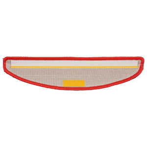 Trappmattor 15 st 56x17x3 cm röda halvrunda