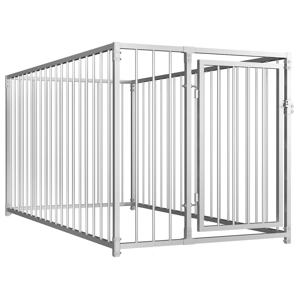 Hundgård för utomhusbruk 100x200x100 cm