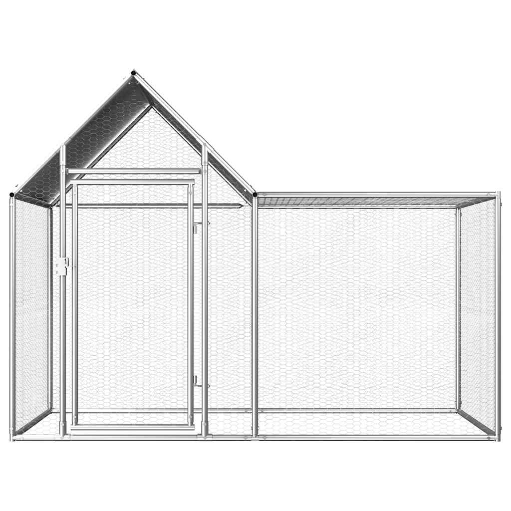 Hönsbur 2x1x1,5 m galvaniserat stål