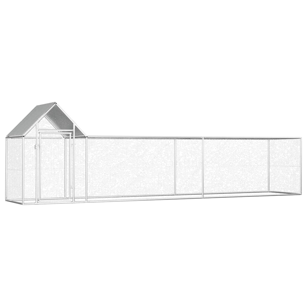 Hönsbur 5x1x1,5 m galvaniserat stål