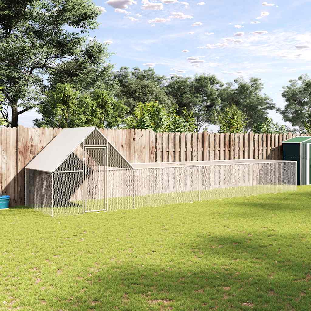 Hönsbur 8x2x2 m galvaniserat stål