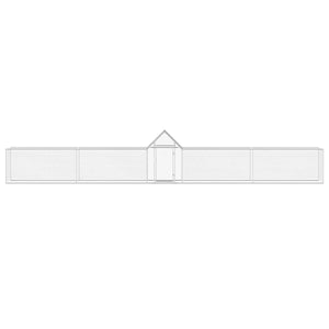 Hönsbur 9x1x1,5 m galvaniserat stål