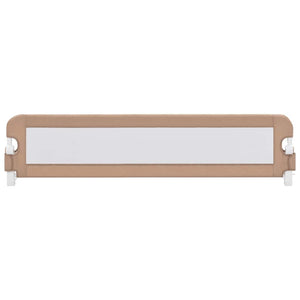 Sängskena för barn taupe 180x42 cm polyester