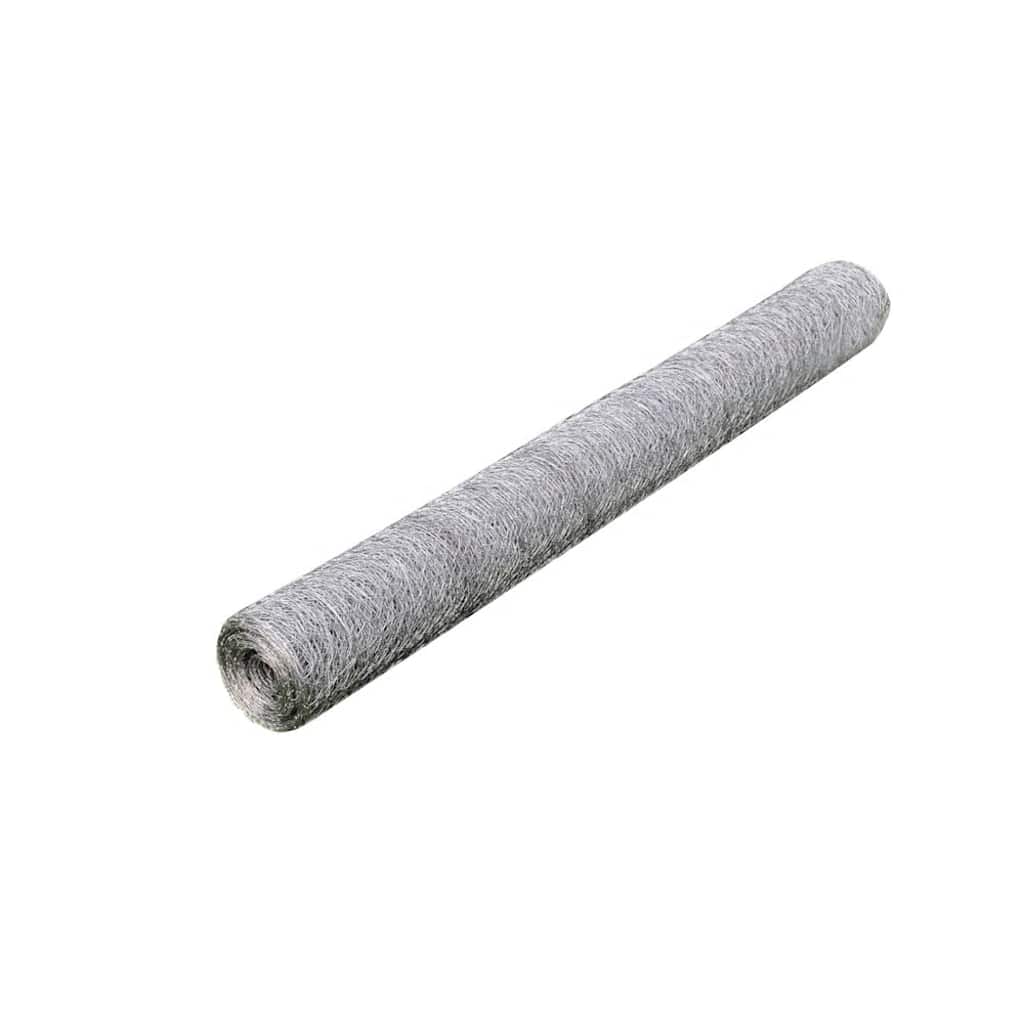 Hönsnät galvaniserat stål 25x1 m silver