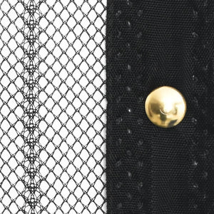 Insektsnät till dörr 210 x 100 cm 2 st magnet svart