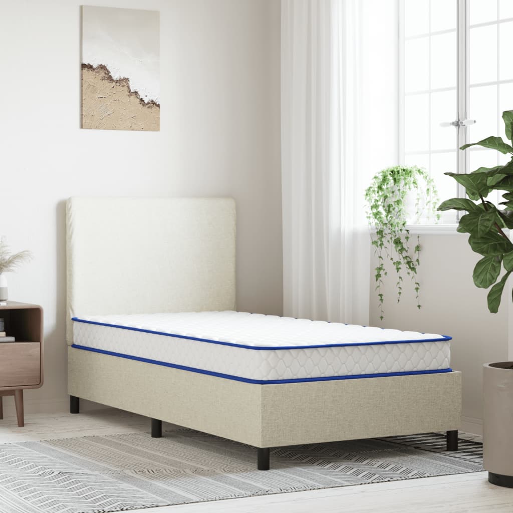 Madrass med memoryskum 200 x 90 x 17 cm mjuk