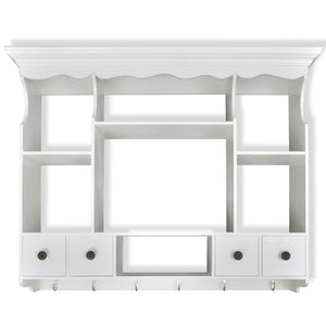 Kökshylla i trä vit