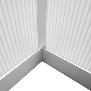 Växthus i förstärkt aluminium med basram 4,6 m²