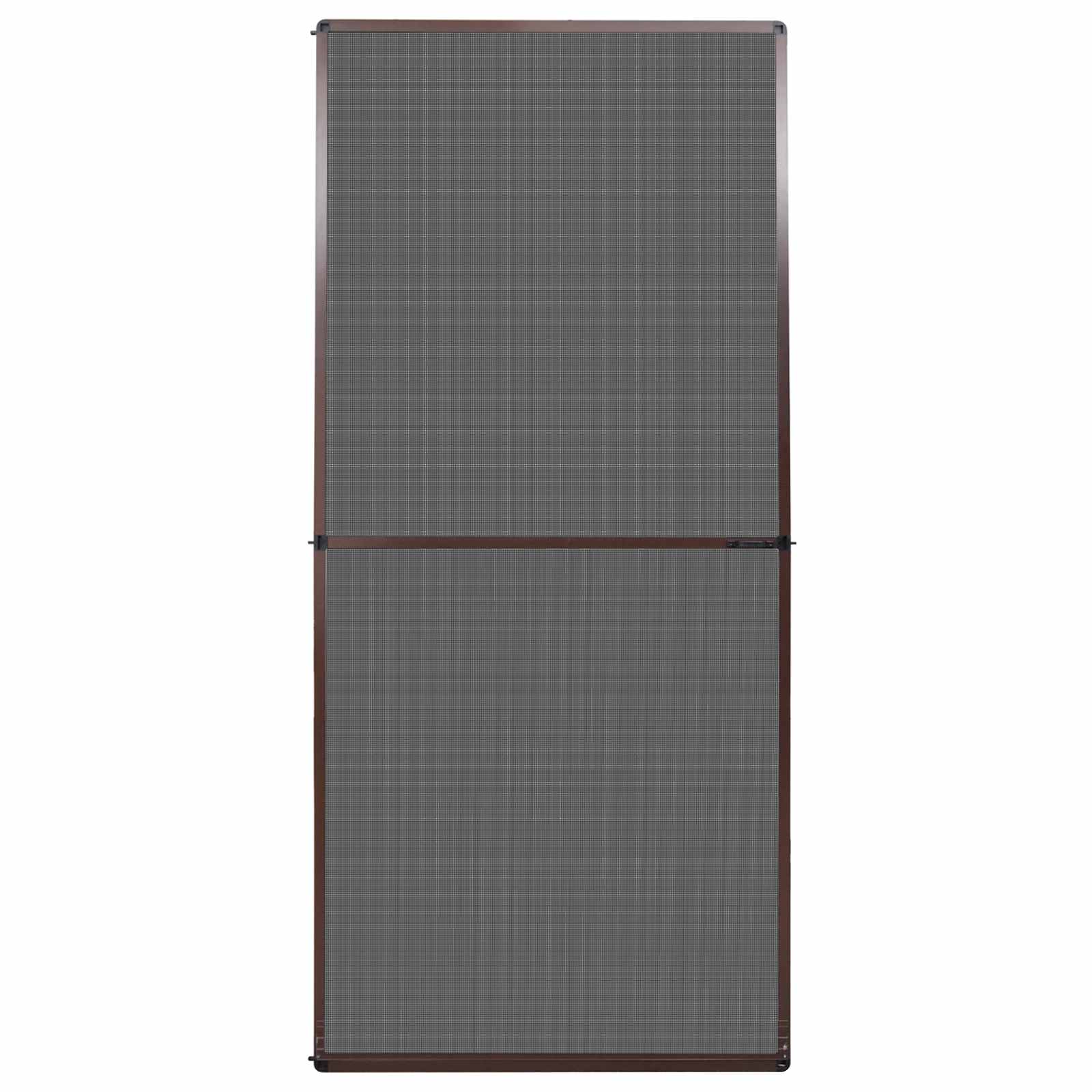 Fällbart insektsfilter Brun och svart 100 x 215 cm