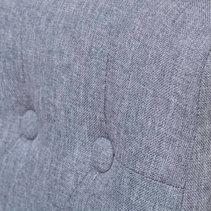 Matstolar 4 st ljusgrå tyg