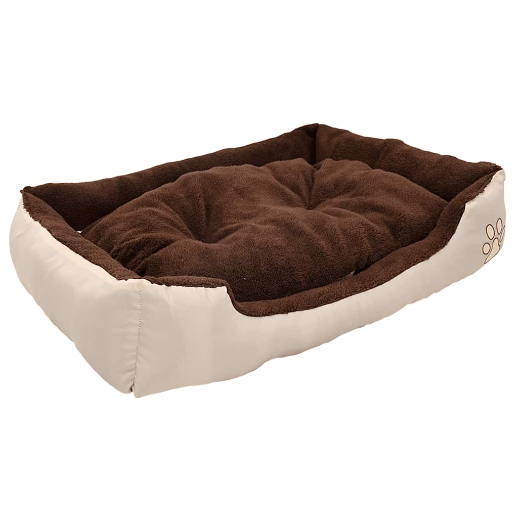 Hundbädd beige och brun XXL