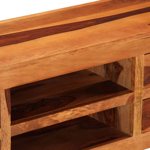 Tv-bänk 110x30x40 cm massivt trä