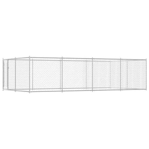 Hundgård för utomhusbruk 7,6x3,8x1,9 m