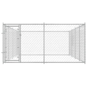 Hundgård för utomhusbruk 7,6x3,8x1,9 m
