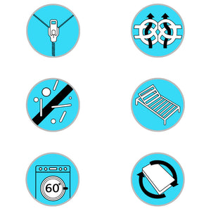 Bäddmadrass 180x200 cm gelskum 7 cm