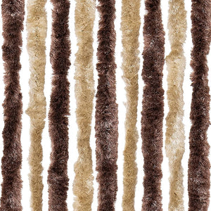 Insektsdraperi beige och ljusbrun 56x185 cm chenille
