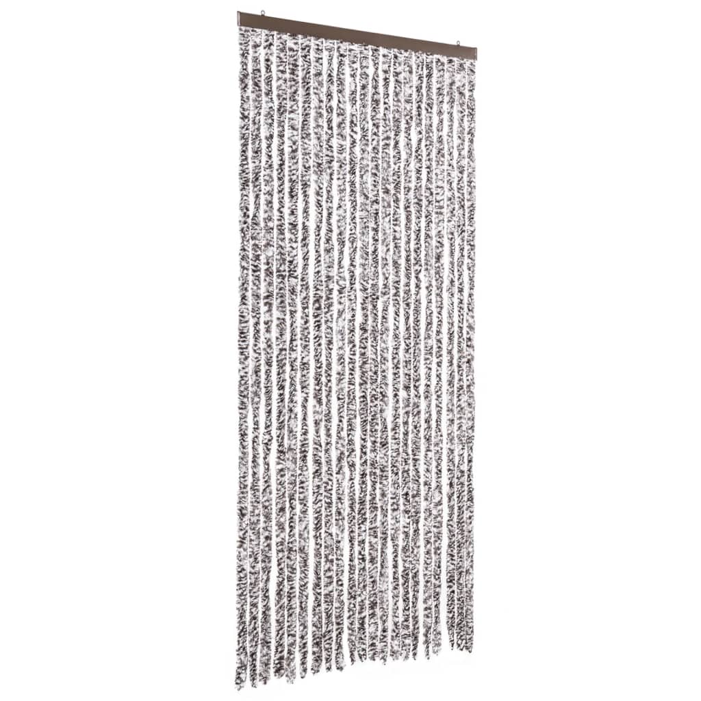Insektsdraperi brun och beige 90x220 cm chenille