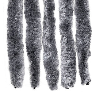 Insektsdraperi silver 100x220 cm chenille