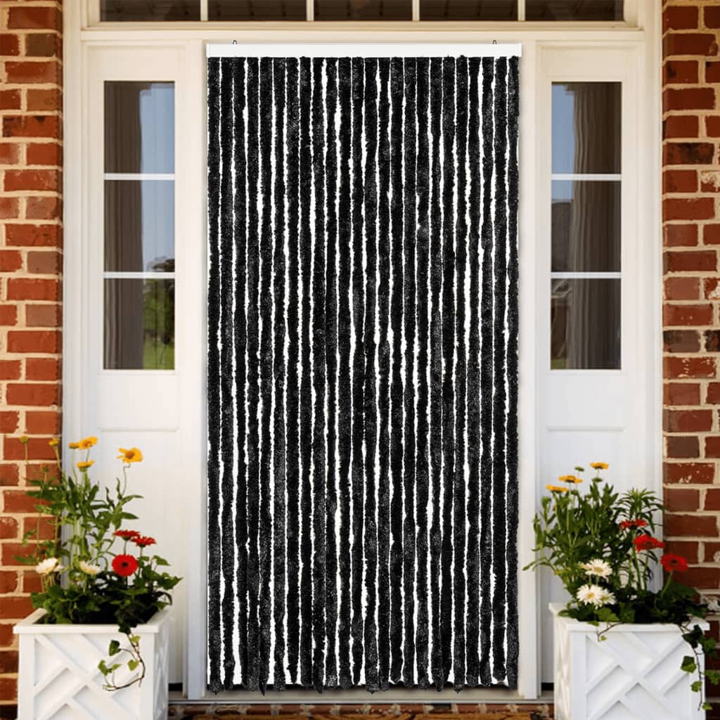 Insektsdraperi antracit 100x220 cm chenille