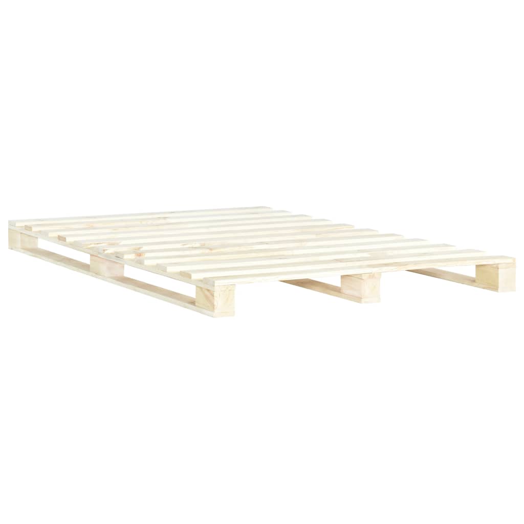Pallsäng utan madrass 140x200 cm massiv furu