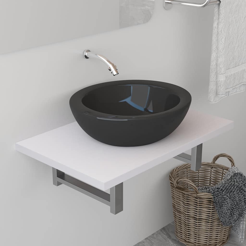 Badrumsmöbler vit 60x40x16,3 cm