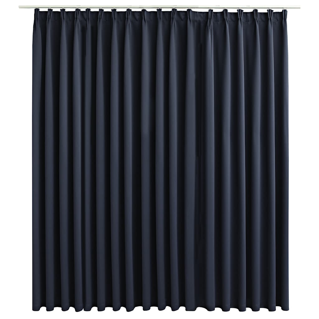 Mörkläggningsgardin med krokar antracit 290x245 cm