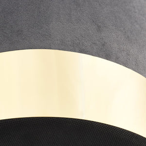 Pall mörkgrå och guld sammet 28 x 36 cm