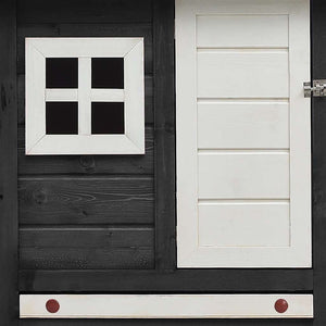 Hönshus grå 170x81x110 cm massiv furu & granträ