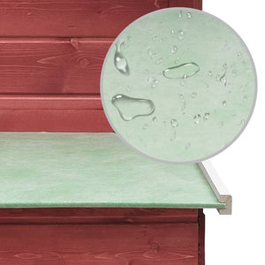 Hönshus röd 170x81x110 cm massiv furu & granträ