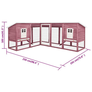 Utebur med inhägnad mocca och vit massivt granträ