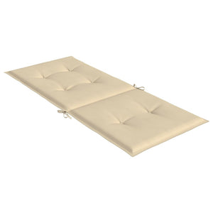Stolsdynor 2 st beige 120x50x3 cm tyg