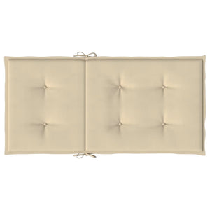 Stolsdynor 2 st beige 100x50x3 cm oxfordtyg