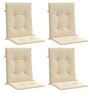 Stolsdynor 4 st beige 100x50x3 cm oxfordtyg