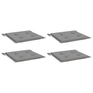 Stolsdynor 4 st grå 40x40x4 cm oxfordtyg