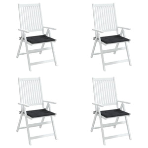 Stolsdynor 4 st svart 40x40x4 cm oxfordtyg