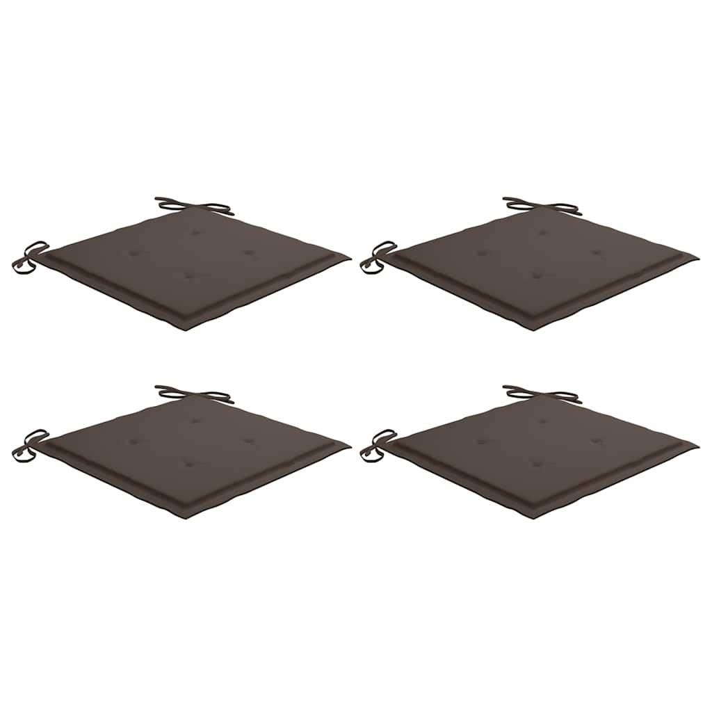 Stolsdynor 4 st taupe 40x40x4 cm oxfordtyg
