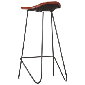 Barmöbler 7 delar massiv akacia och äkta läder