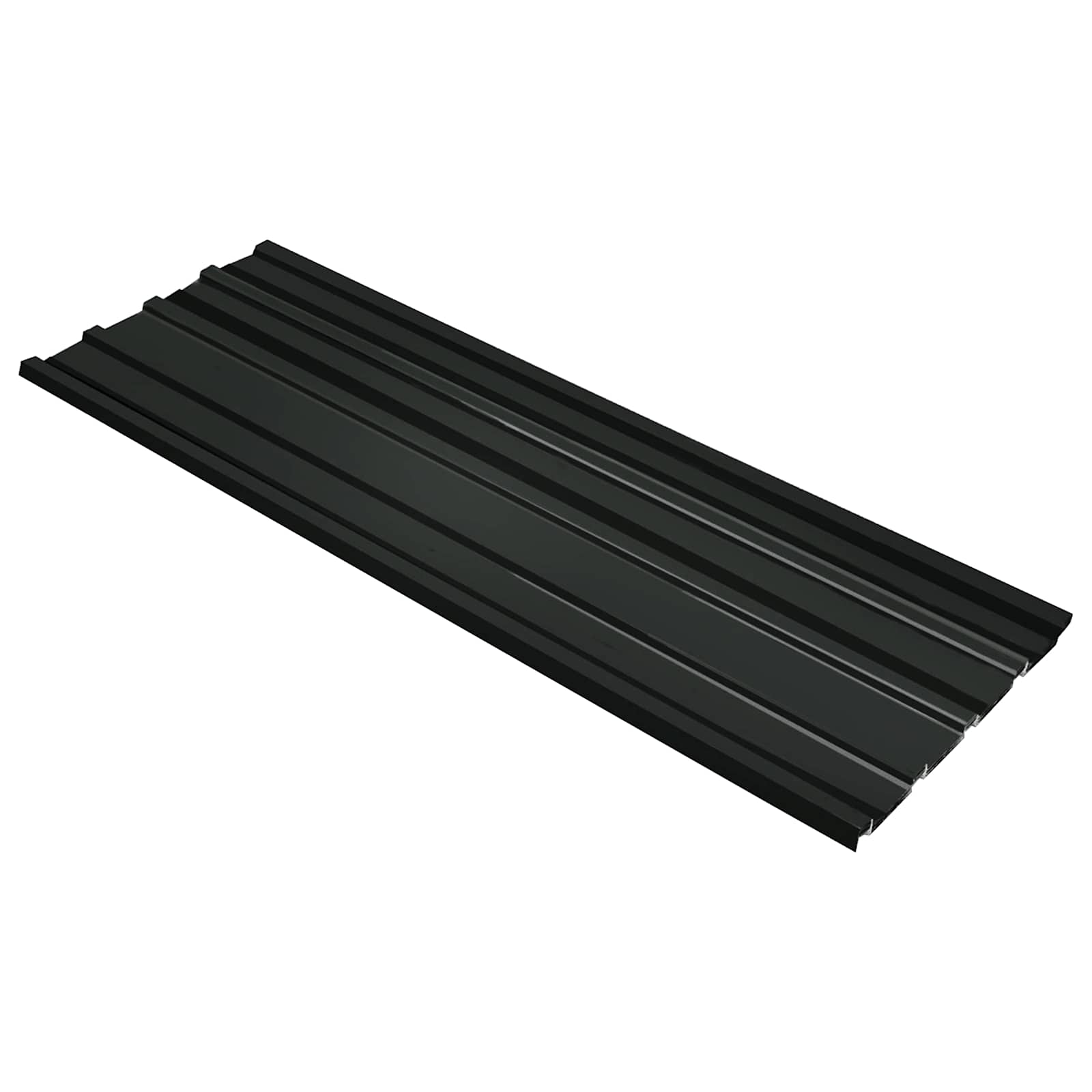 Takpanel 12 st Antracit 129 x 45 cm Galvaniserat stål