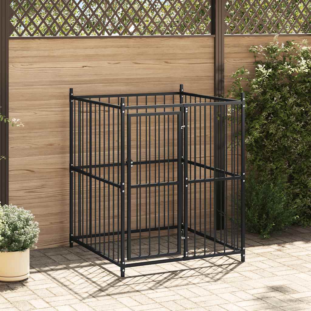 Hundgård för utomhusbruk 120x120x150 cm