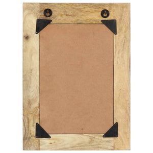 Handmålad spegel 40x55 cm massivt mangoträ